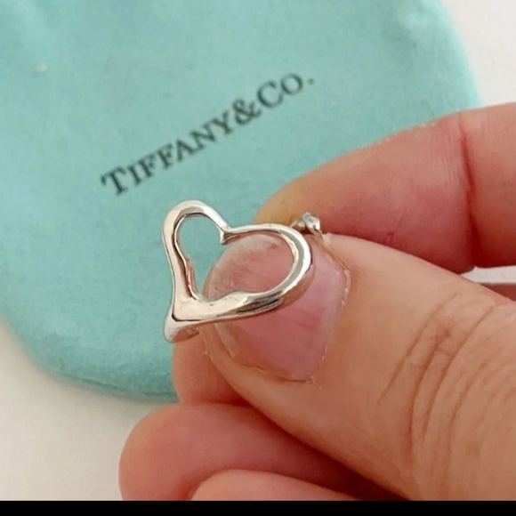 ELSA PERETTI Sterling Silver 925 Heart Open ❤️  Ring by Tiffany & Co 💙 - Picture 5 of 8